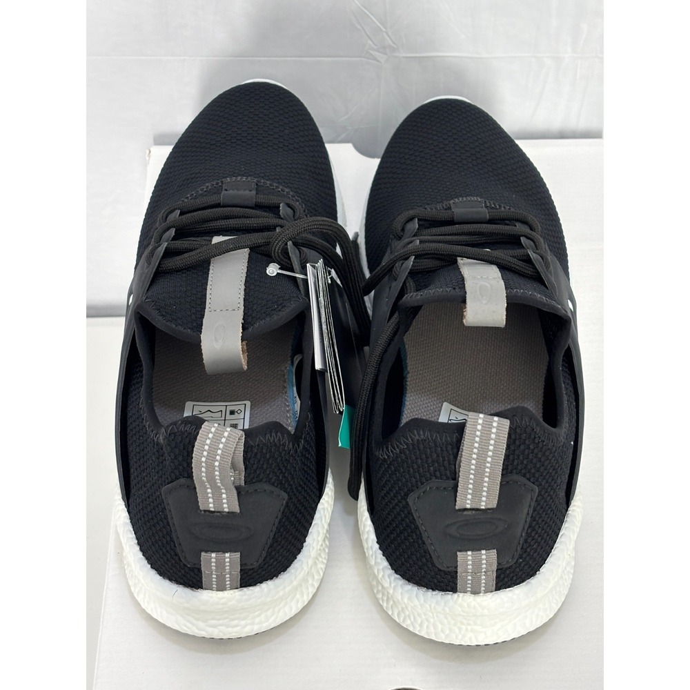Oakley Dry Sneaker Shoes Mens Jet Black Low Top Lace Up Comfort Size 11 NWB - Picture 4 of 11